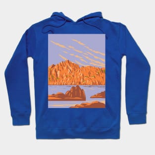 Watson Lake at Granite Dells in Prescott Arizona USA WPA Art Poster Hoodie